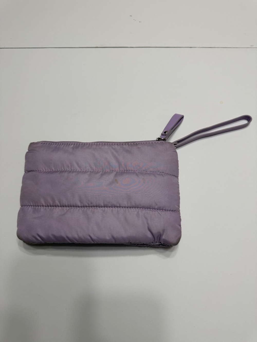 Lavender Quilted Wristlet Clutch - Unbranded